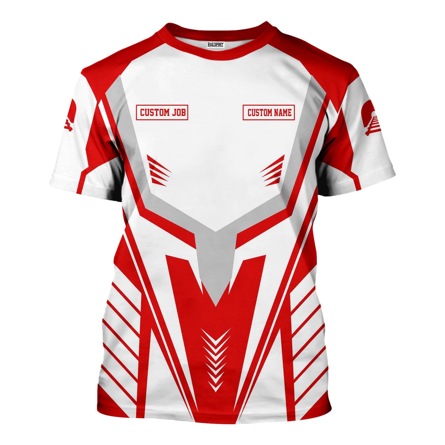 Railspirit Personalized Missouri Pacific Railroad T-Shirt Workwear-Inspired with Custom Position Train Shirt