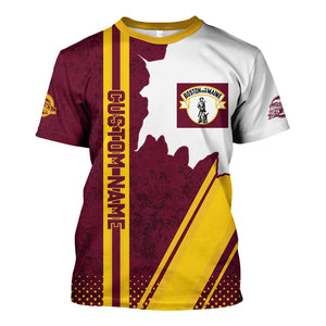 Railspirit Personalized Boston and Maine Railroad T-Shirt All Over Printed Unisex Shirt