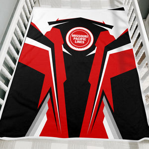 Railspirit Personalized Missouri Pacific Railroad Blanket Strong Line Train Blanket Gift Idea For Train Lover