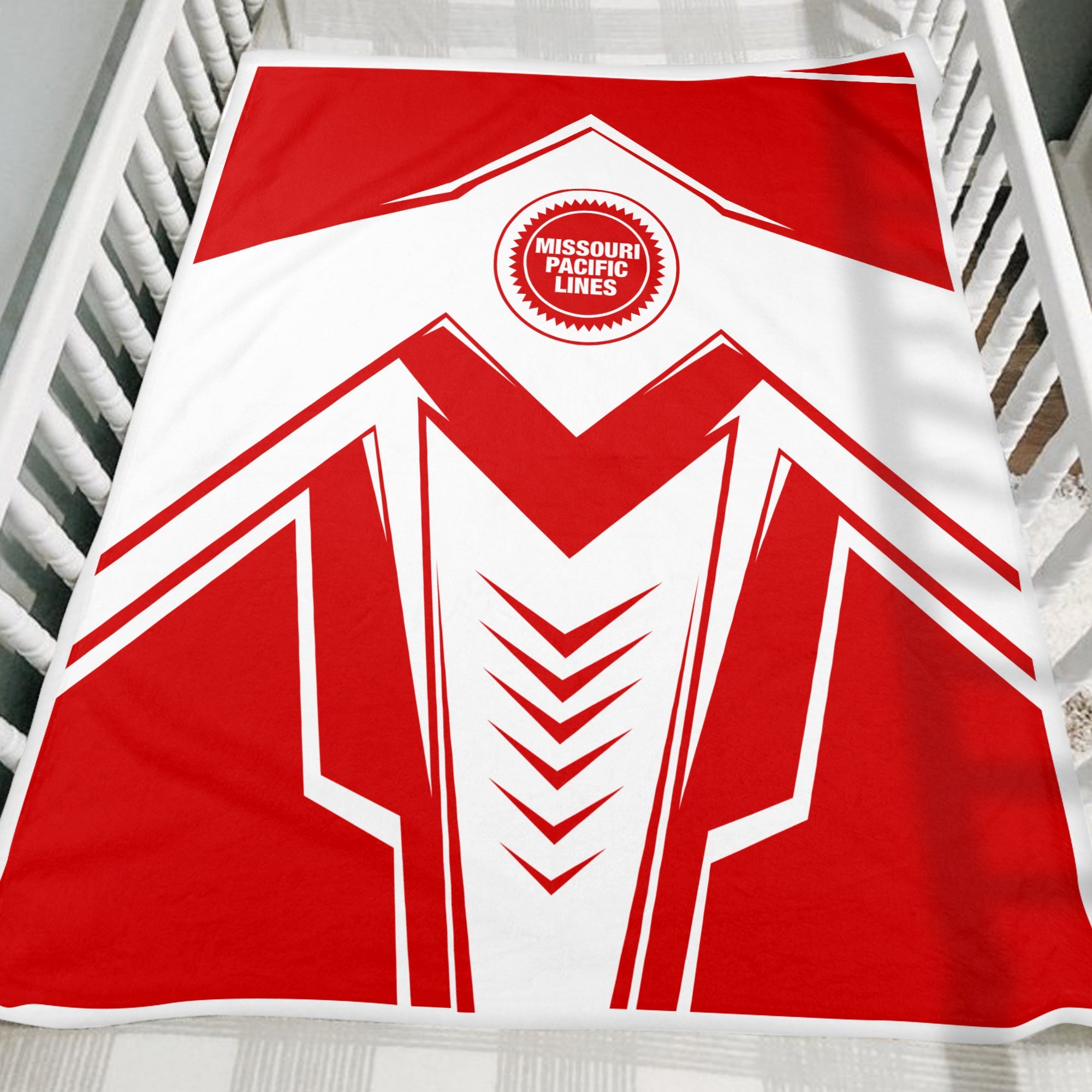 Railspirit Missouri Pacific Railroad Blanket Railway Trainspotter Style Blanket Gift Idea For Foamers