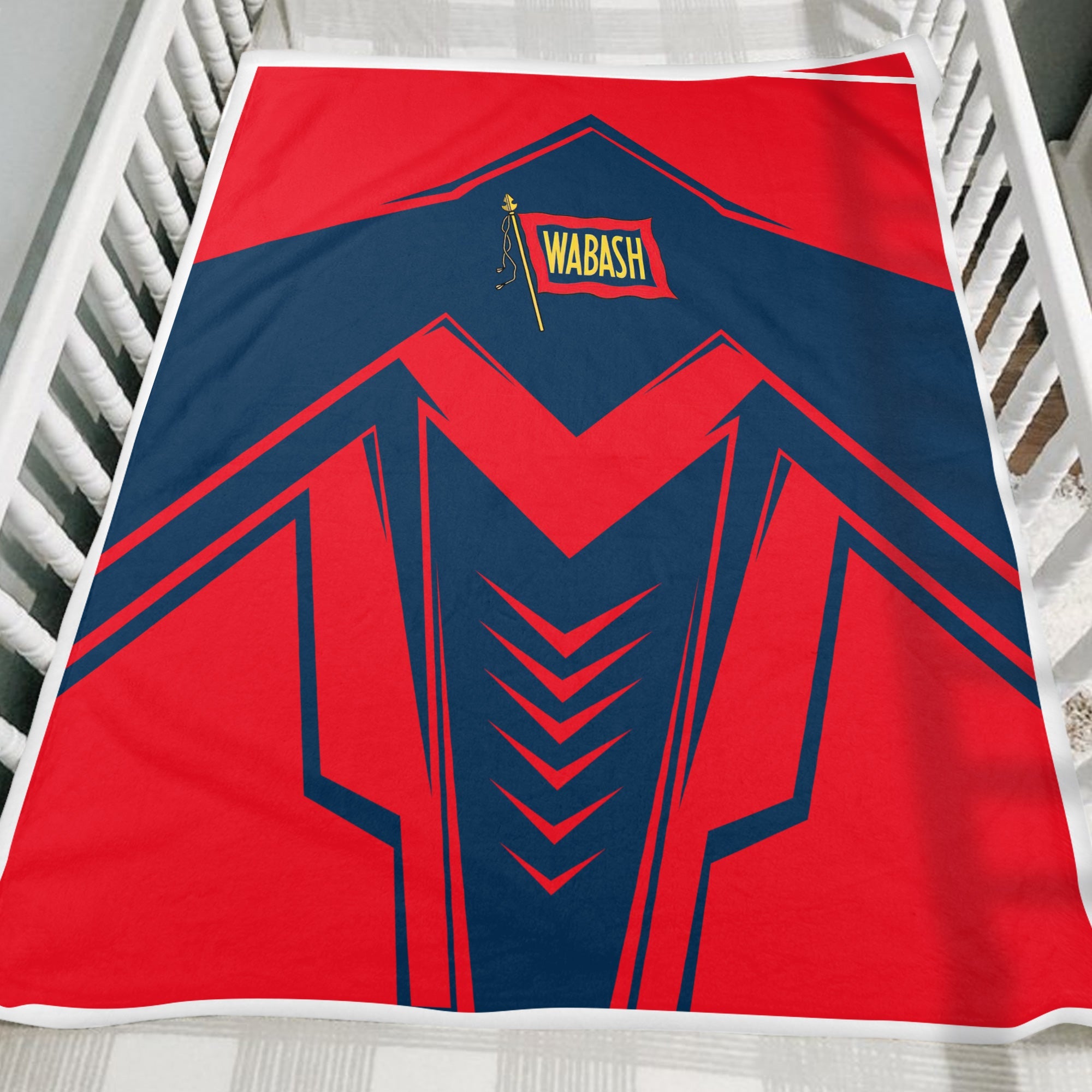 Railspirit Wabash Railroad Blanket Railway Trainspotter Style Blanket Gift Idea For Foamers