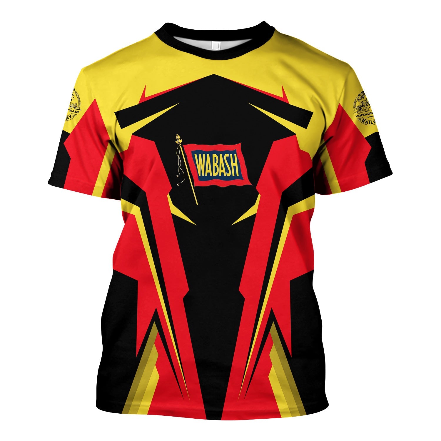 Railspirit Personalized Wabash Railroad T Shirt Strong Line Style Train Unisex Shirt All Over Print