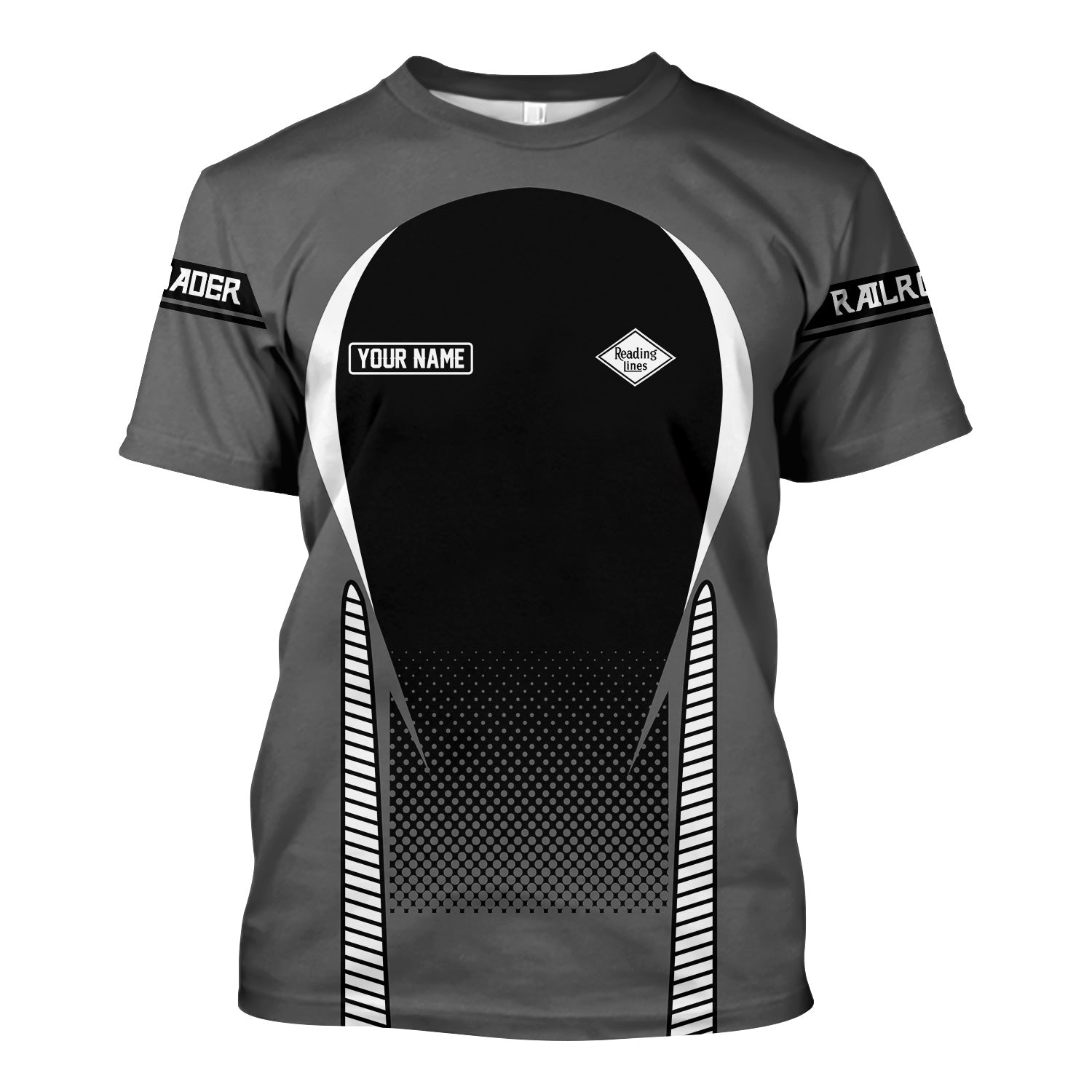 Railspirit Personalized Reading Railroad T Shirt Stress Is Caused By Not Having Enough Trains Shirt All Over Print