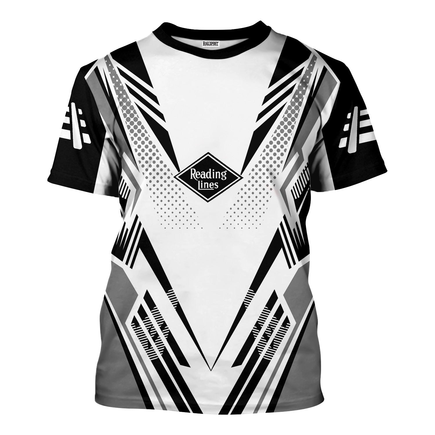 Railspirit Personalized Reading Railroad T-Shirt Railroad Tribute Design Train Shirt for Train Lovers