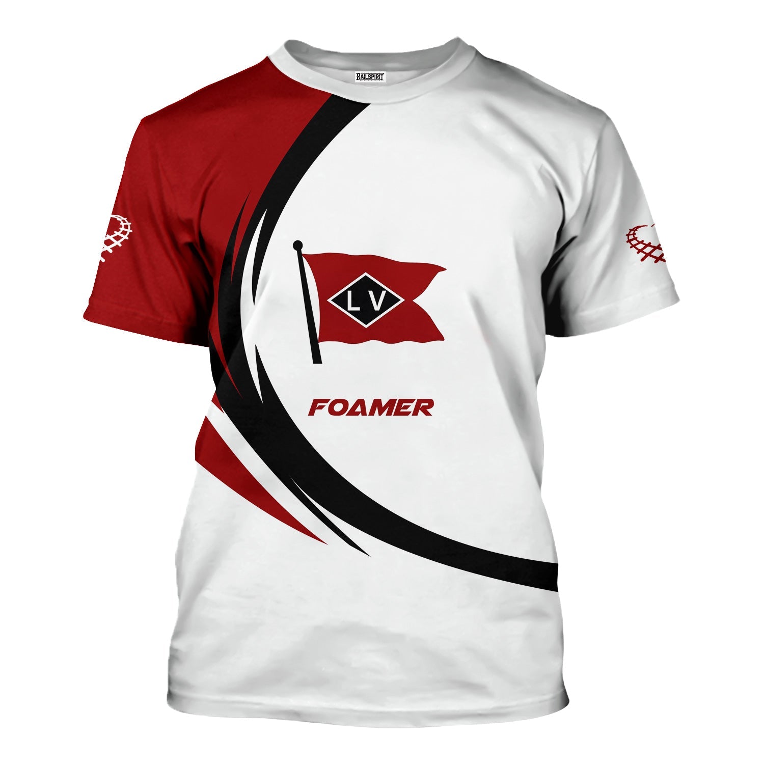 Railspirit Personalized Lehigh Valley Railroad T-Shirt Unique Graphic Style Shirt For Train Enthusiasts