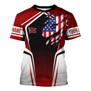 Railspirit Personalized Lehigh Valley Railroad T Shirt American Eagle Vintage Train Shirt