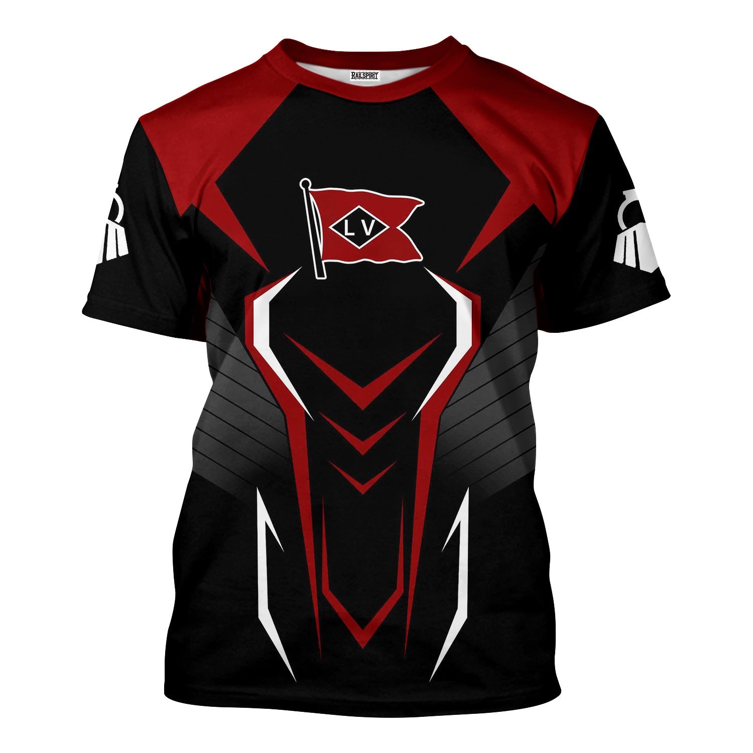 Railspirit Personalized Lehigh Valley Railroad T-Shirt Dynamic Design Style Perfect Shirt for Train Enthusiasts