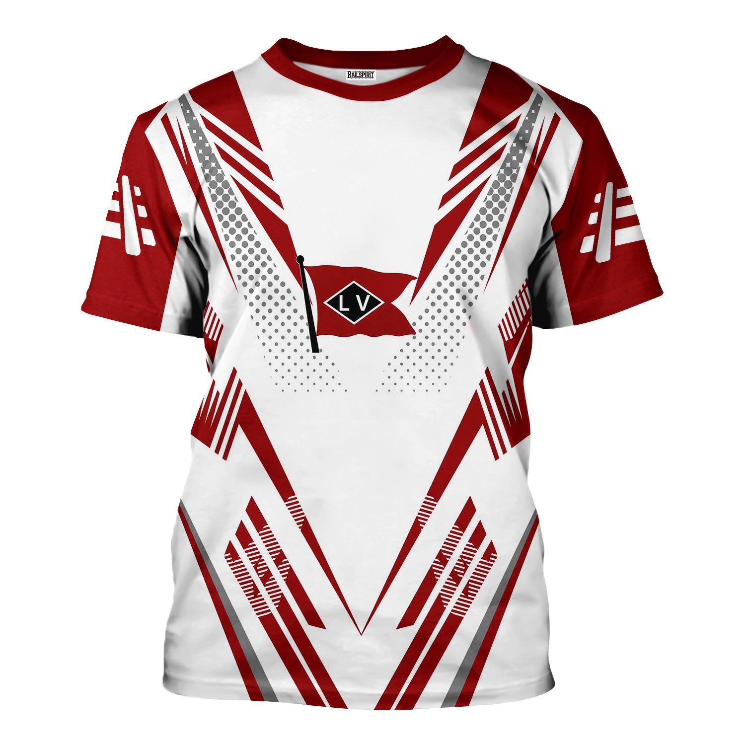 Railspirit Personalized Lehigh Valley Railroad T-Shirt Railroad Tribute Design Train Shirt for Train Lovers