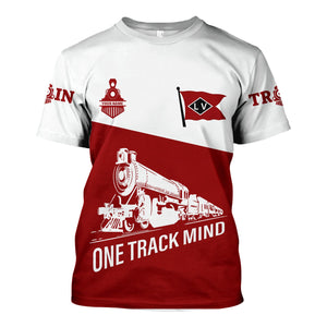Railspirit Personalized Lehigh Valley Railroad T Shirt One Track Mind Unisex Train Shirt Gift Idea For Train Lover