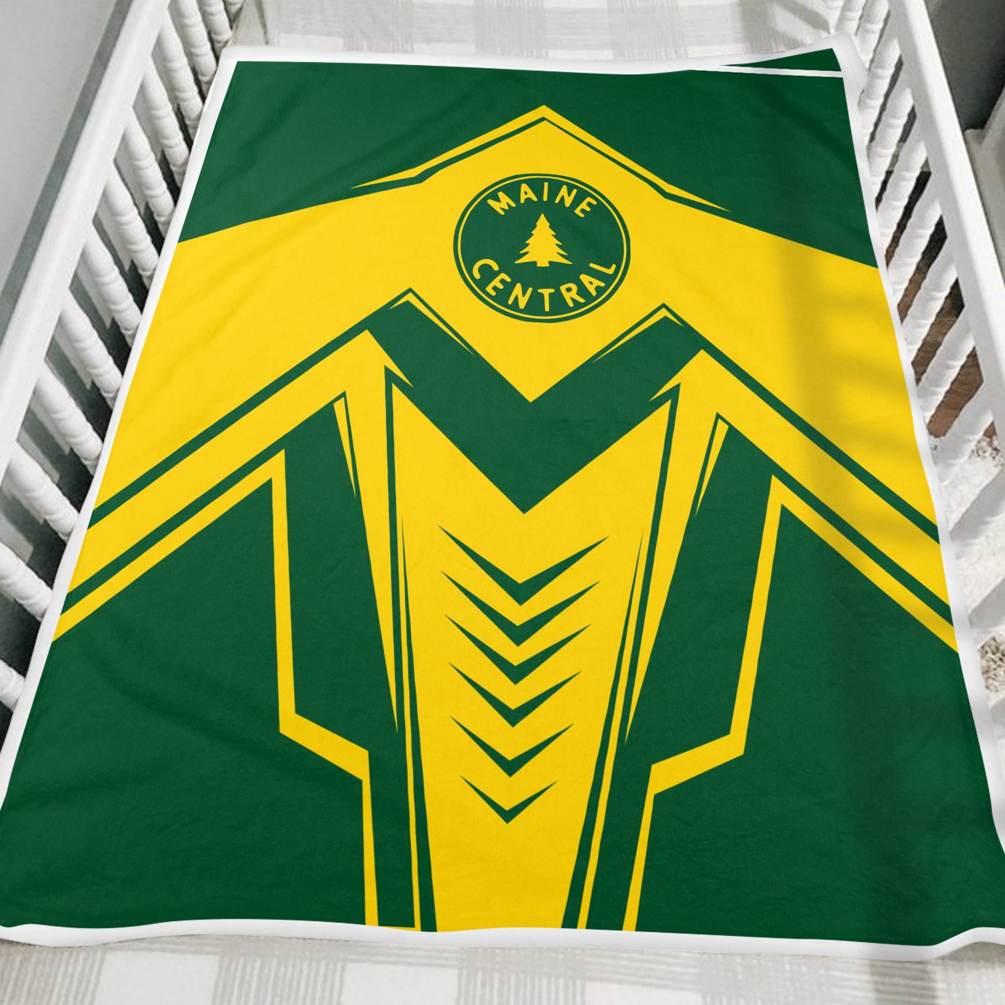 Railspirit Maine Central Railroad Blanket Railway Trainspotter Style Blanket Gift Idea For Foamers