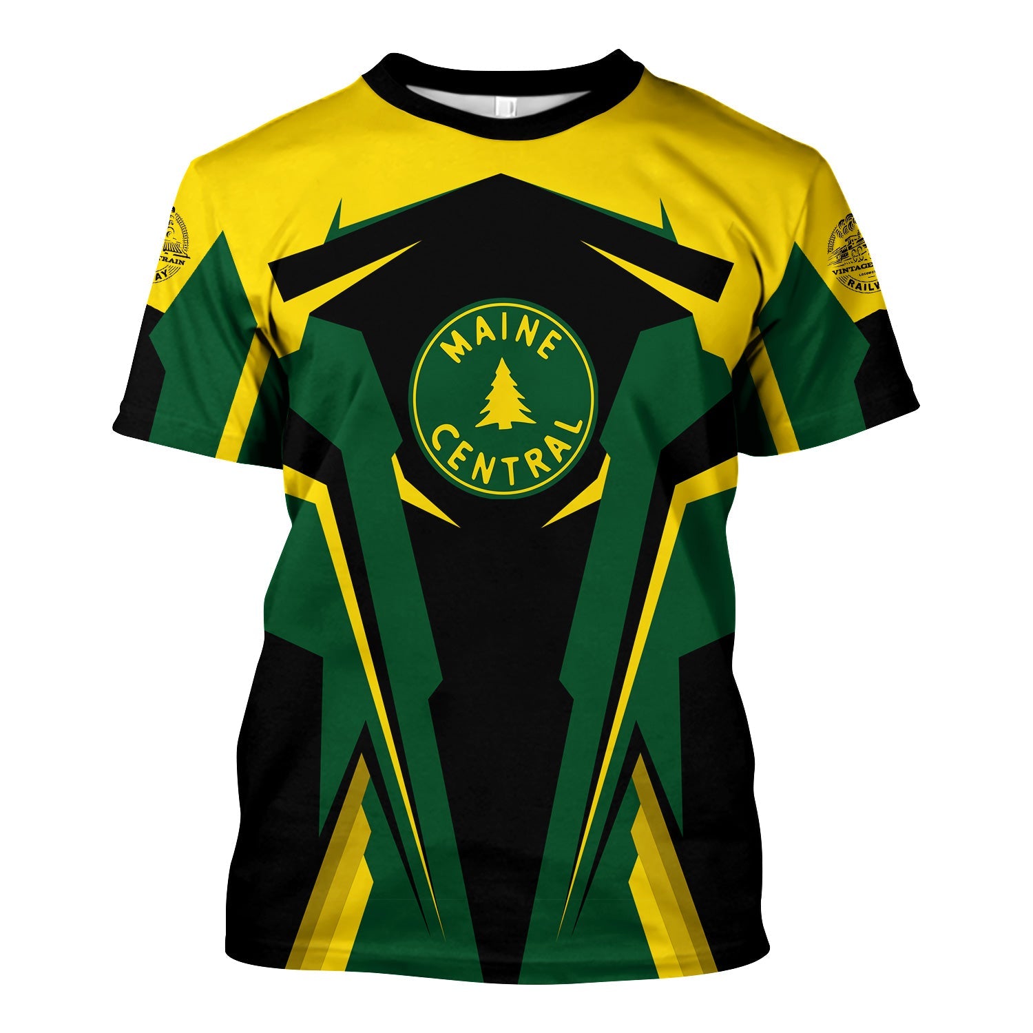 Railspirit Personalized Maine Central Railroad T Shirt Strong Line Style Train Unisex Shirt All Over Print