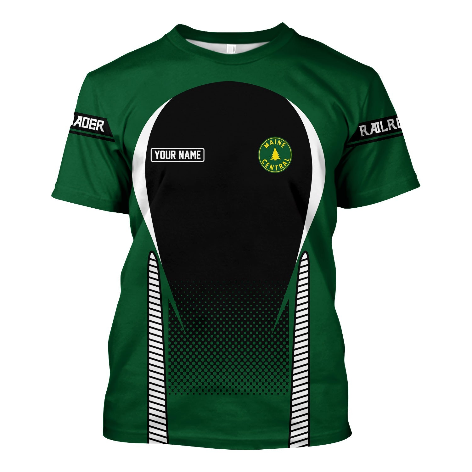 Railspirit Personalized Maine Central Railroad T Shirt Stress Is Caused By Not Having Enough Trains Shirt All Over Print