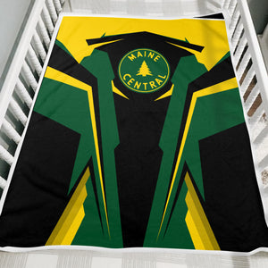 Railspirit Personalized Maine Central Railroad Blanket Strong Line Train Blanket Gift Idea For Train Lover