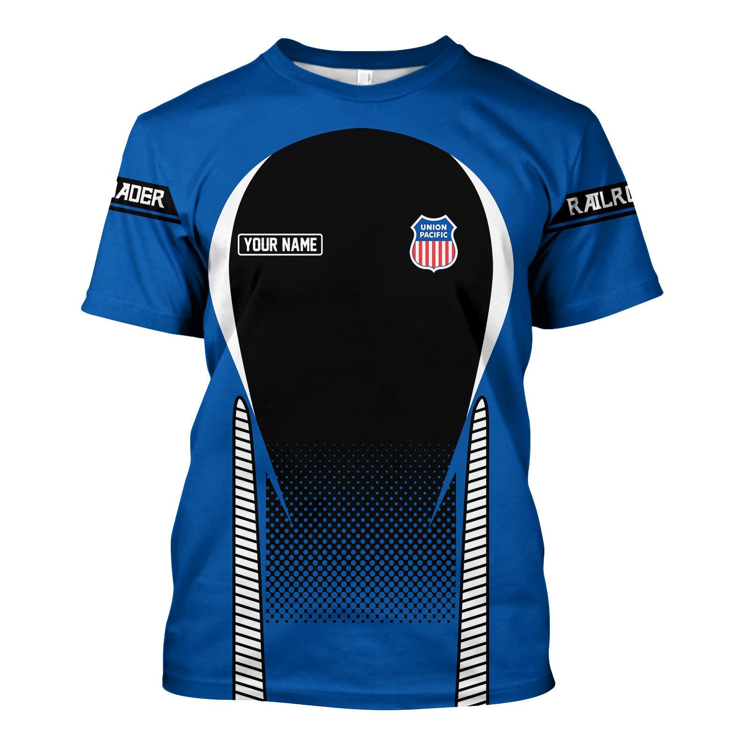 Railspirit Personalized Union Pacific Railroad T Shirt Stress Is Caused By Not Having Enough Trains Big Boy Shirt All Over Print