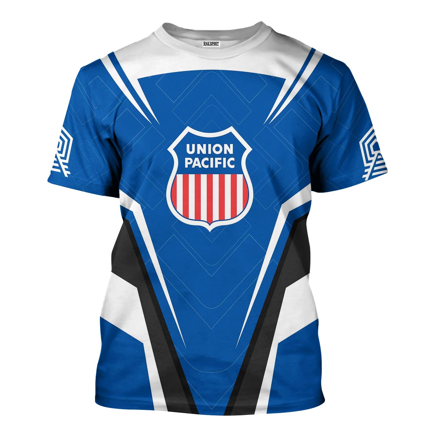 Railspirit Personalized Union Pacific Railroad T-Shirt Railway Inspired Apparel Big Boy Train Shirt for Train Lovers