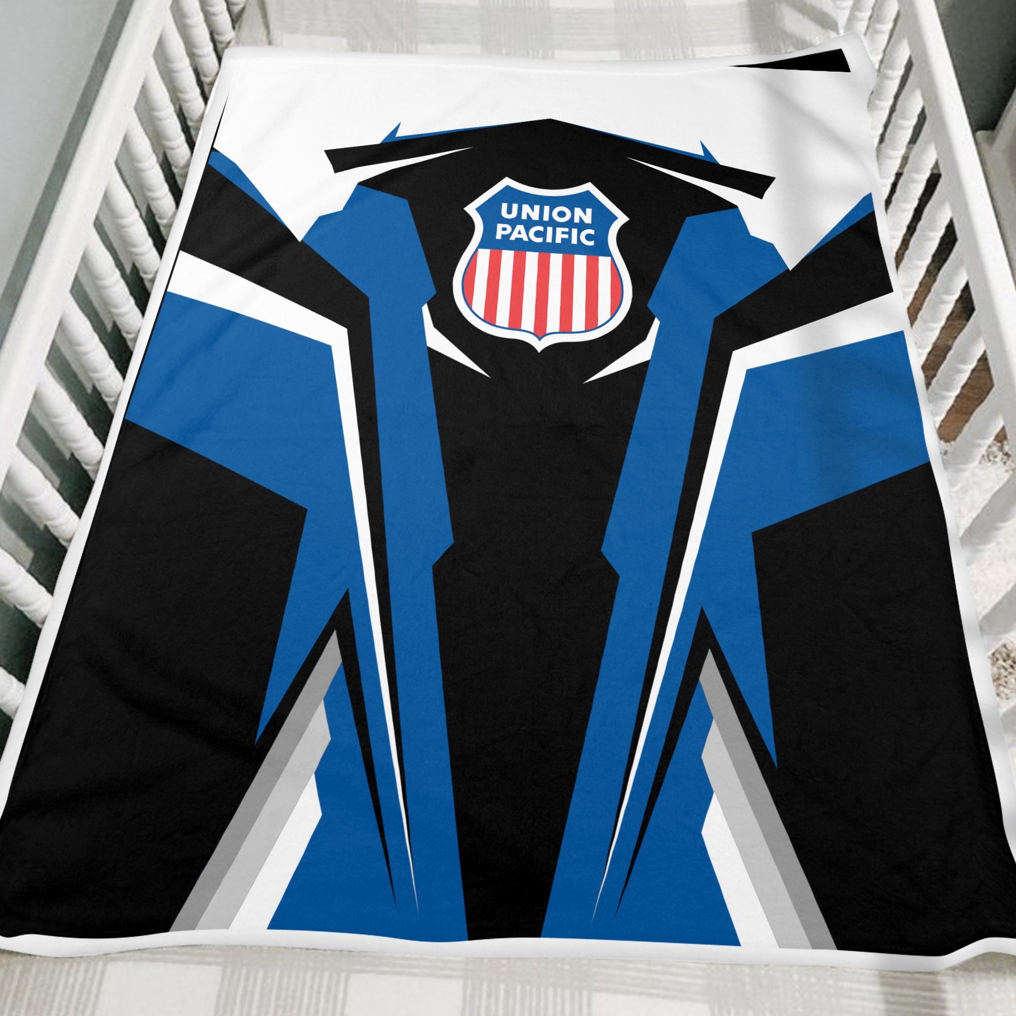 Railspirit Personalized Union Pacific Railroad Blanket Big Boy Strong Line Train Blanket Gift Idea For Train Lover