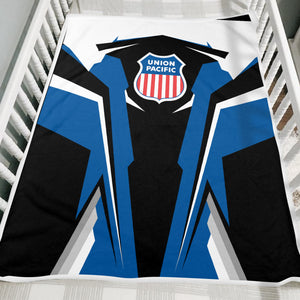 Railspirit Personalized Union Pacific Railroad Blanket Big Boy Strong Line Train Blanket Gift Idea For Train Lover