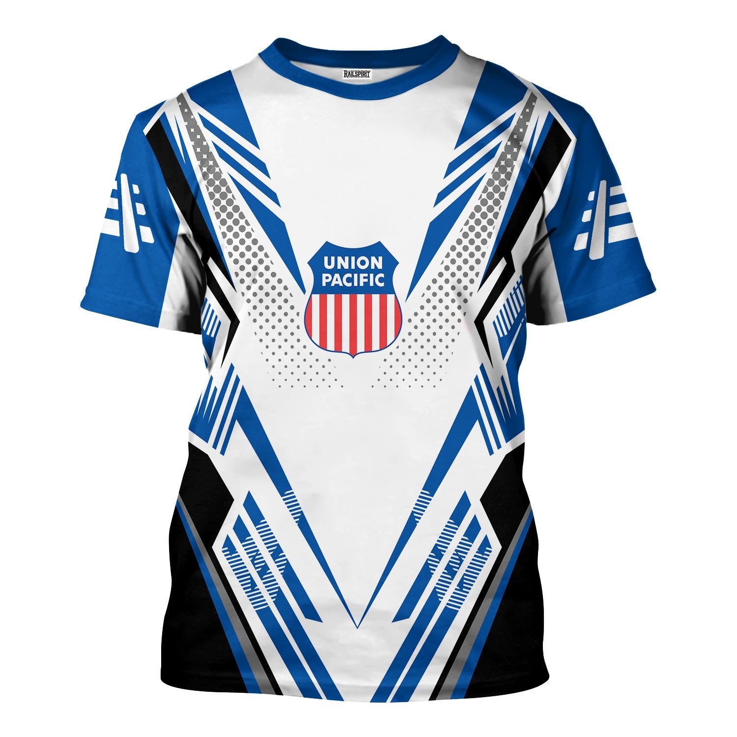 Railspirit Personalized Union Pacific Railroad T-Shirt Railroad Tribute Design Big Boy Train Shirt for Train Lovers