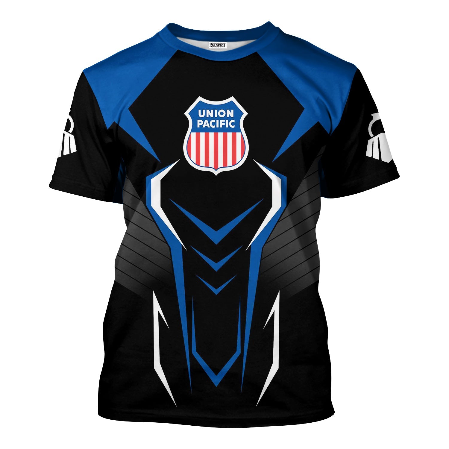 Railspirit Personalized Union Pacific Railroad T-Shirt Dynamic Design Style Big Boy Perfect Shirt for Train Enthusiasts