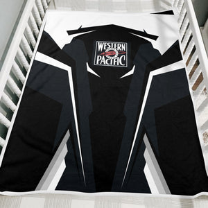 Railspirit Personalized Western Pacific Railroad Blanket Strong Line Train Blanket Gift Idea For Train Lover