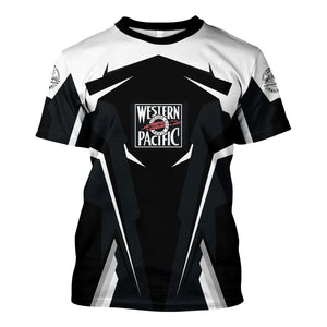 Railspirit Personalized Western Pacific Railroad T Shirt Strong Line Style Train Unisex Shirt All Over Print