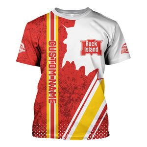 Railspirit Personalized Chicago, Rock Island and Pacific Railroad T-Shirt Rock Island Railroad All Over Printed Unisex Shirt