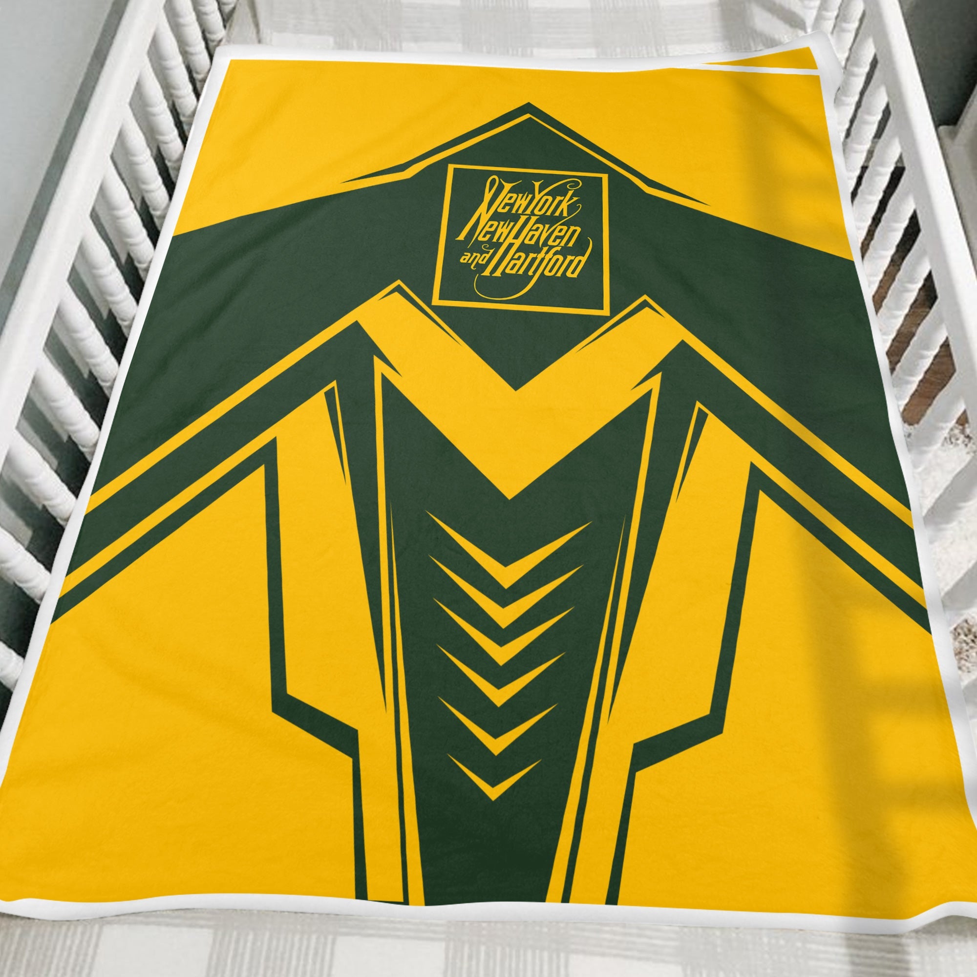 Railspirit New York, New Haven and Hartford Railroad Blanket Railway Trainspotter Style New Haven Railroad Blanket Gift Idea For Foamers