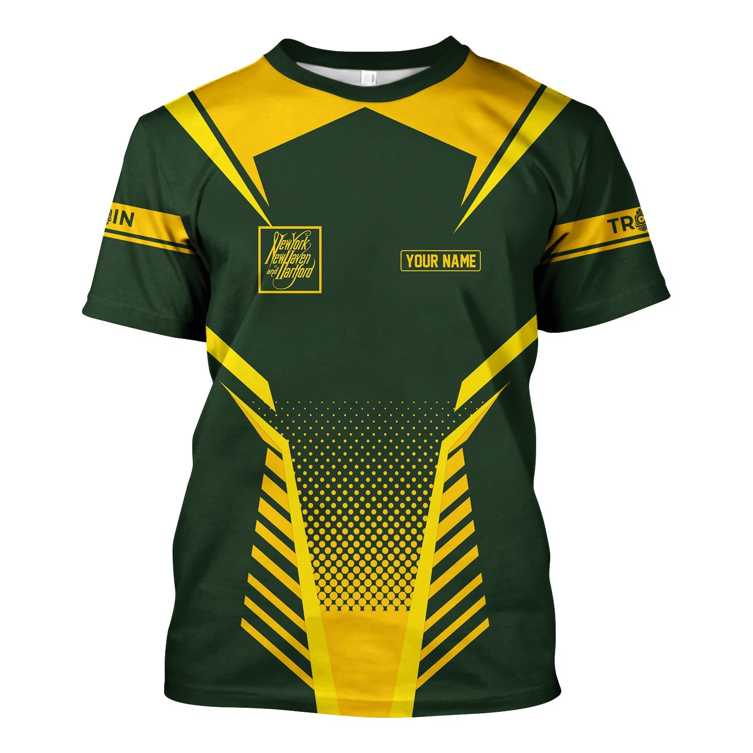 Railspirit Personalized New York, New Haven and Hartford Railroad T Shirt Unisex New Haven Railroad Train Shirt All Over Print