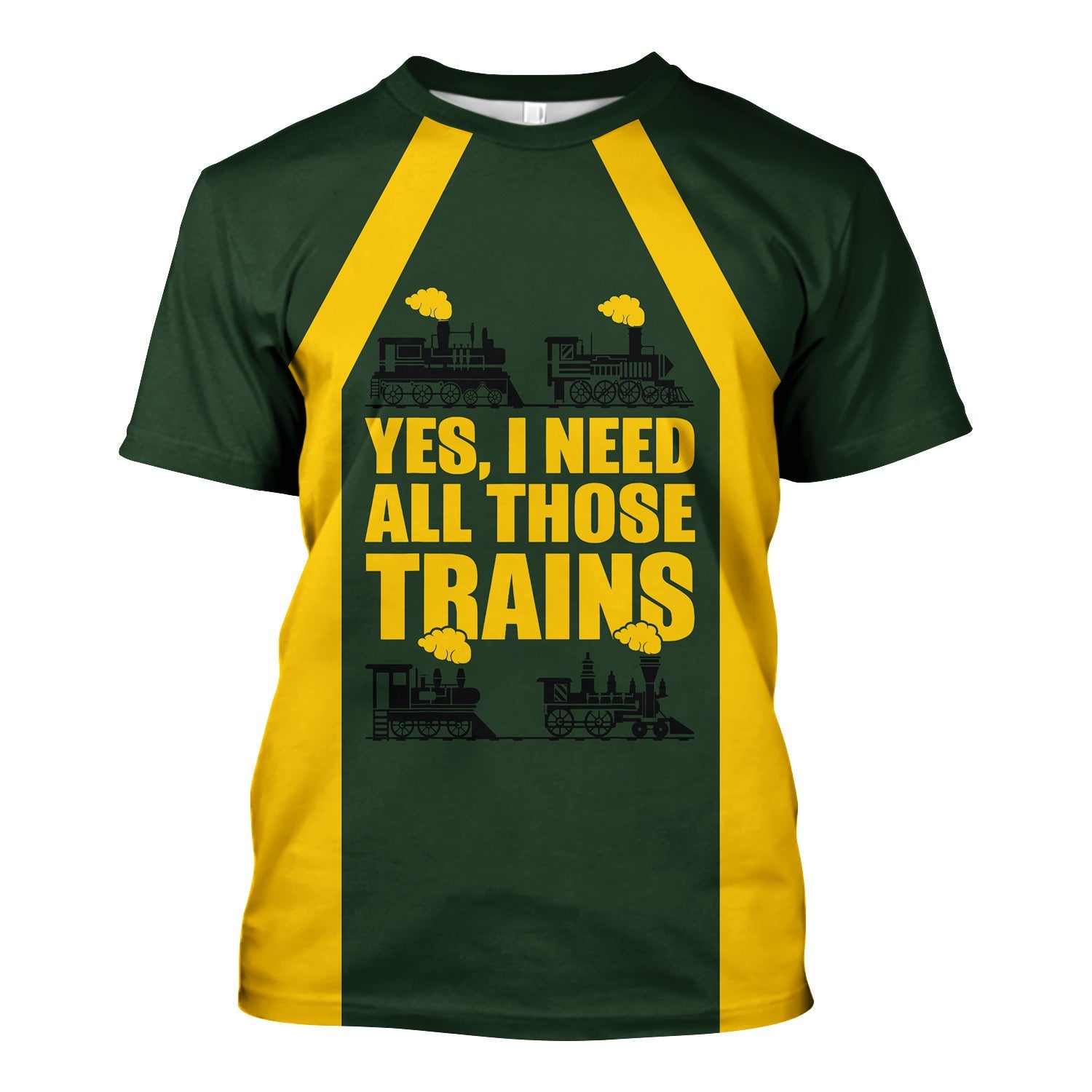 Railspirit Custom Name New York, New Haven and Hartford Railroad T Shirt Yes I Need All Those Train New Haven Railroad Printed Shirt