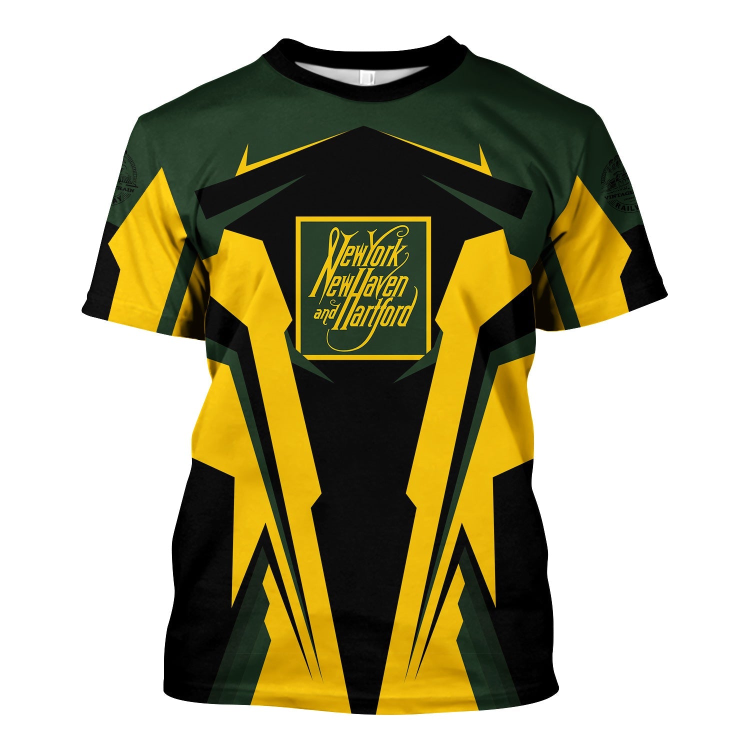 Railspirit Personalized New York, New Haven and Hartford Railroad T Shirt New Haven RailroadStrong Line Style Train Unisex Shirt All Over Print