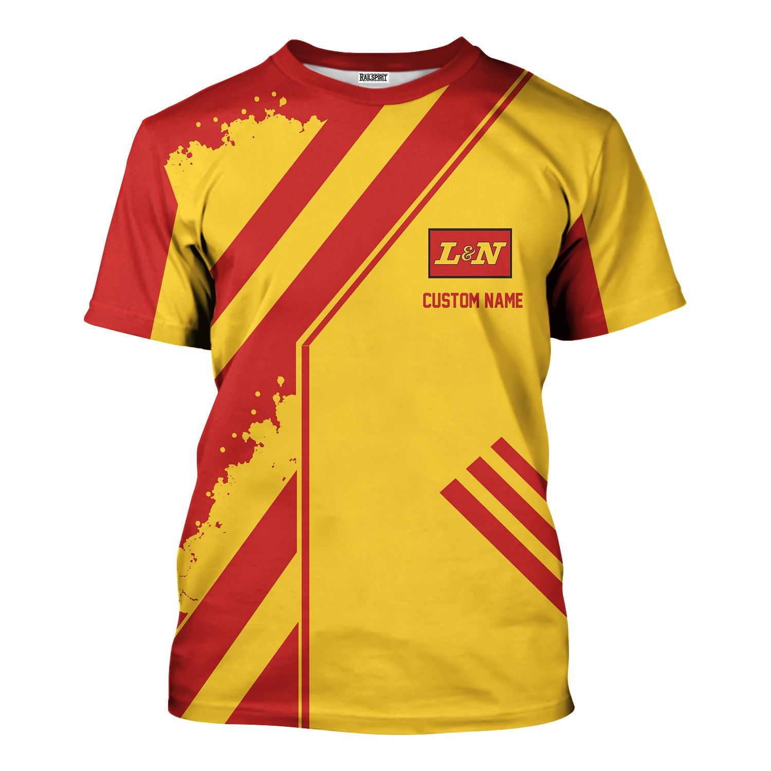 Railspirit Personalized Louisville and Nashville Railroad T-Shirt Locomotive Design L&N Train Shirt for Train Enthusiast