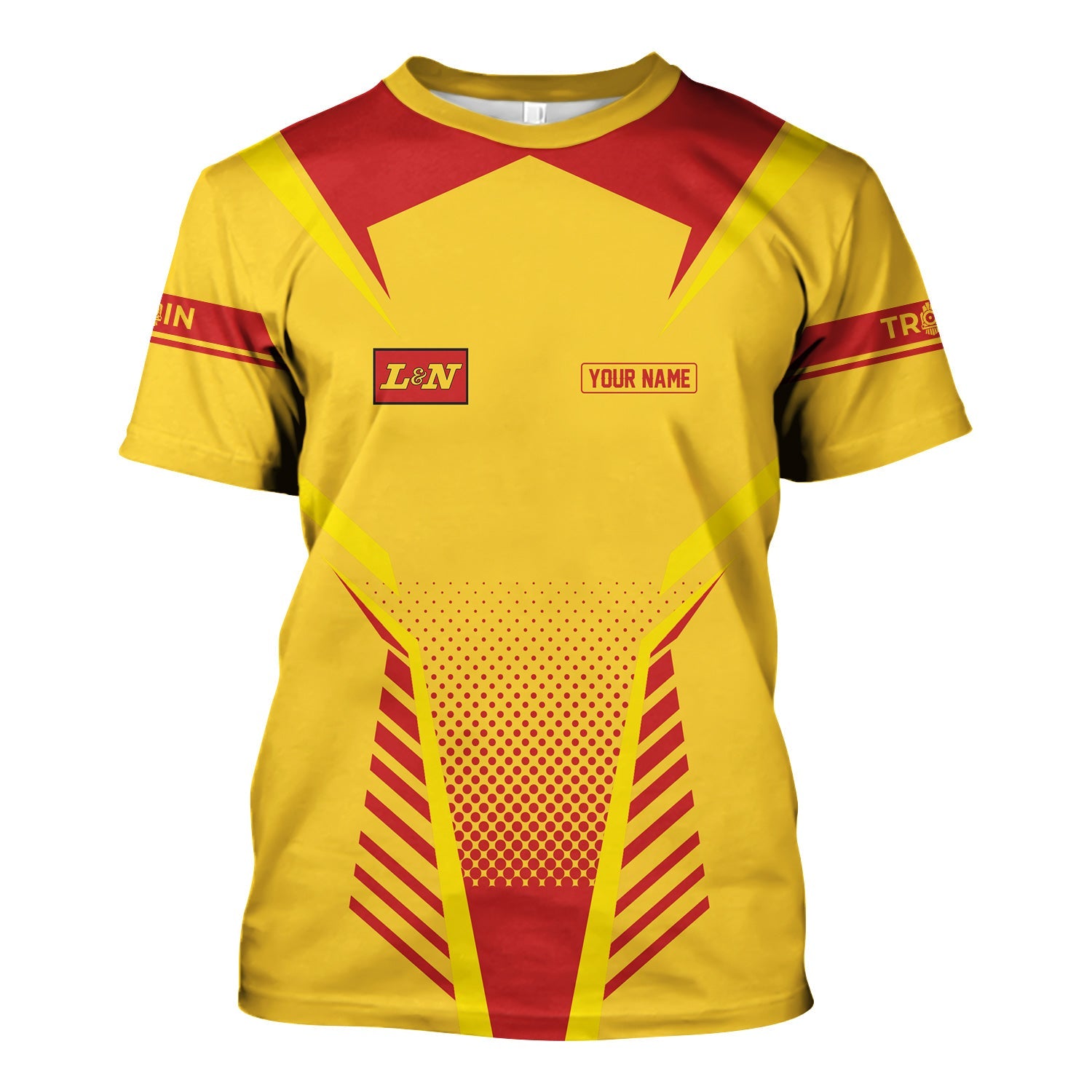 Railspirit Personalized Louisville and Nashville Railroad T Shirt Unisex L&N Train Shirt All Over Print