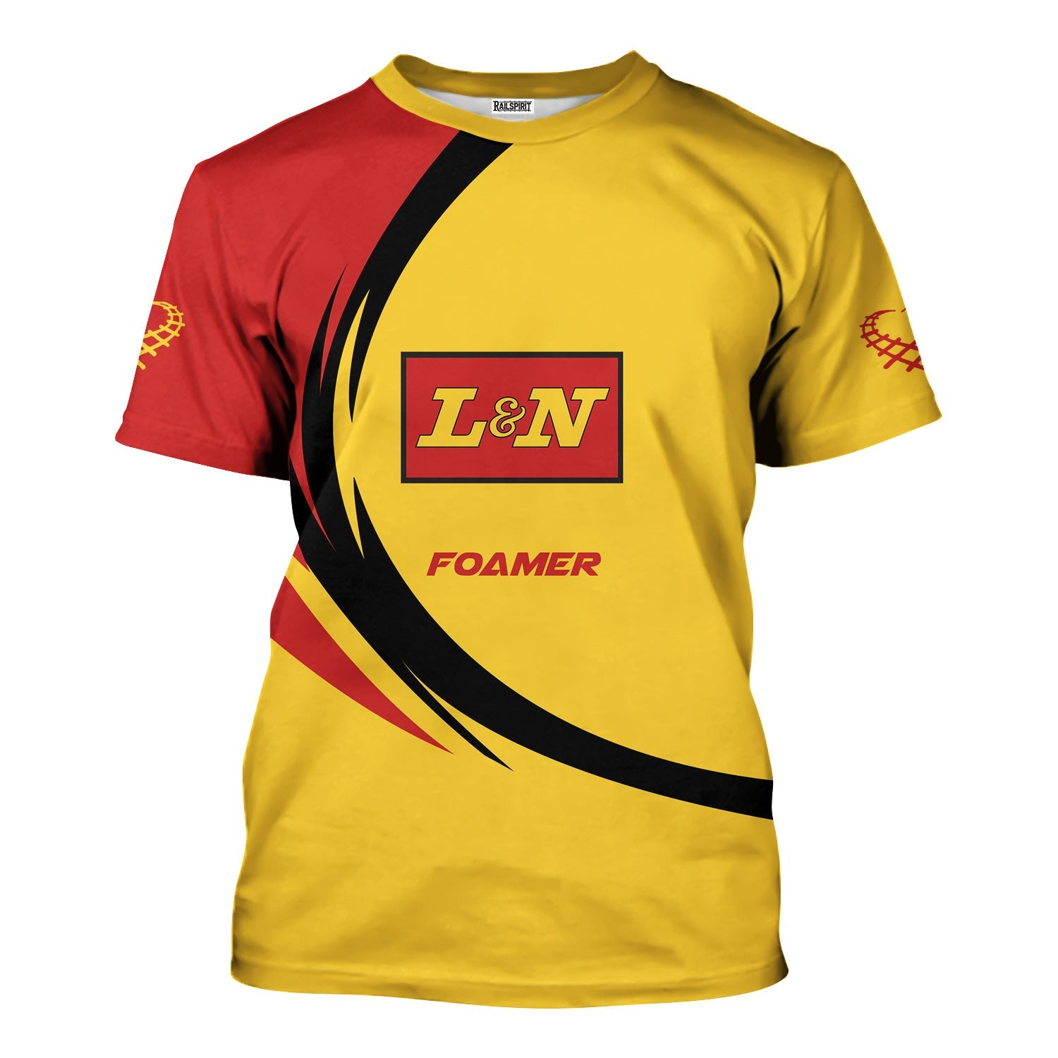 Railspirit Personalized Louisville and Nashville Railroad T-Shirt Unique Graphic Style L&N Shirt For Train Enthusiasts