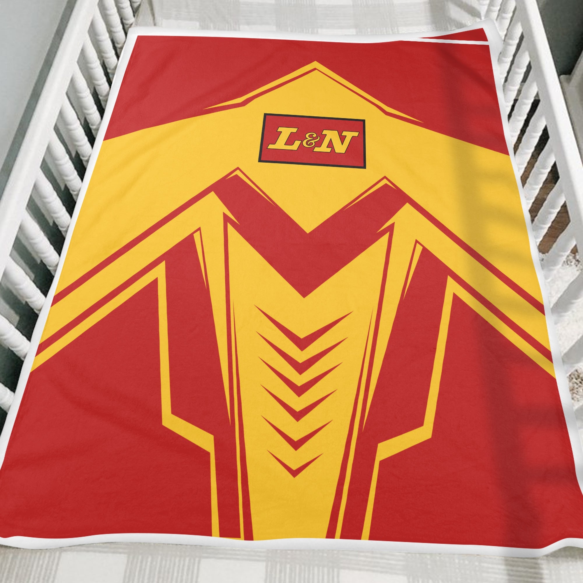 Railspirit Louisville and Nashville Railroad Blanket Railway Trainspotter Style L&N Blanket Gift Idea For Foamers