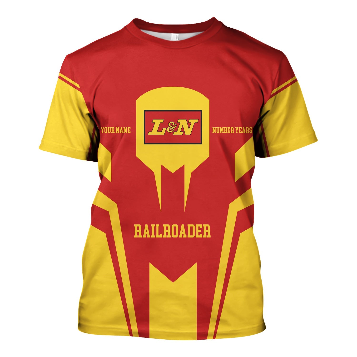 Railspirit Personalized Louisville and Nashville Railroad T-Shirt Custom Year Railroader L&N Shirt Gift Idea For Train Lover