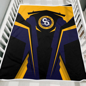 Railspirit Personalized Chesapeake and Ohio Railway Blanket C&O Strong Line Train Blanket Gift Idea For Train Lover