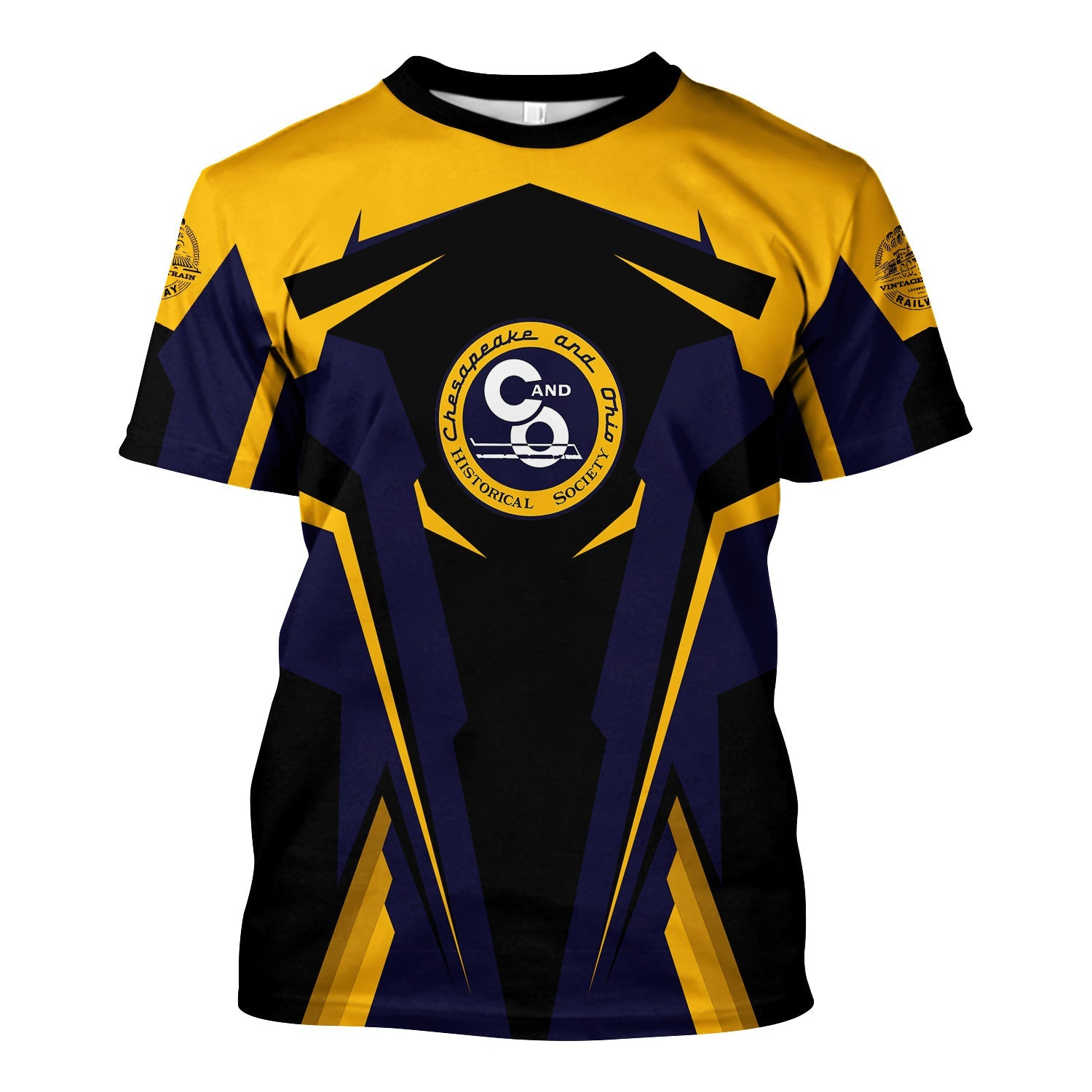 Railspirit Personalized Chesapeake and Ohio Railway T Shirt C&OStrong Line Style Train Unisex Shirt All Over Print