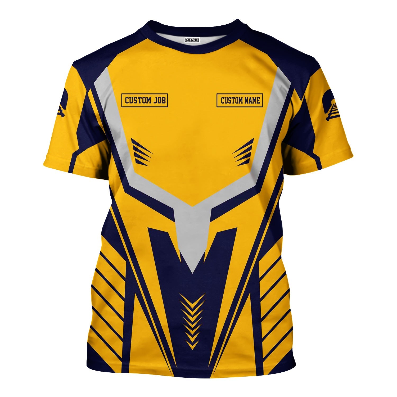 Railspirit Personalized Chesapeake and Ohio Railway T-Shirt Workwear-Inspired with Custom Position C&O Train Shirt