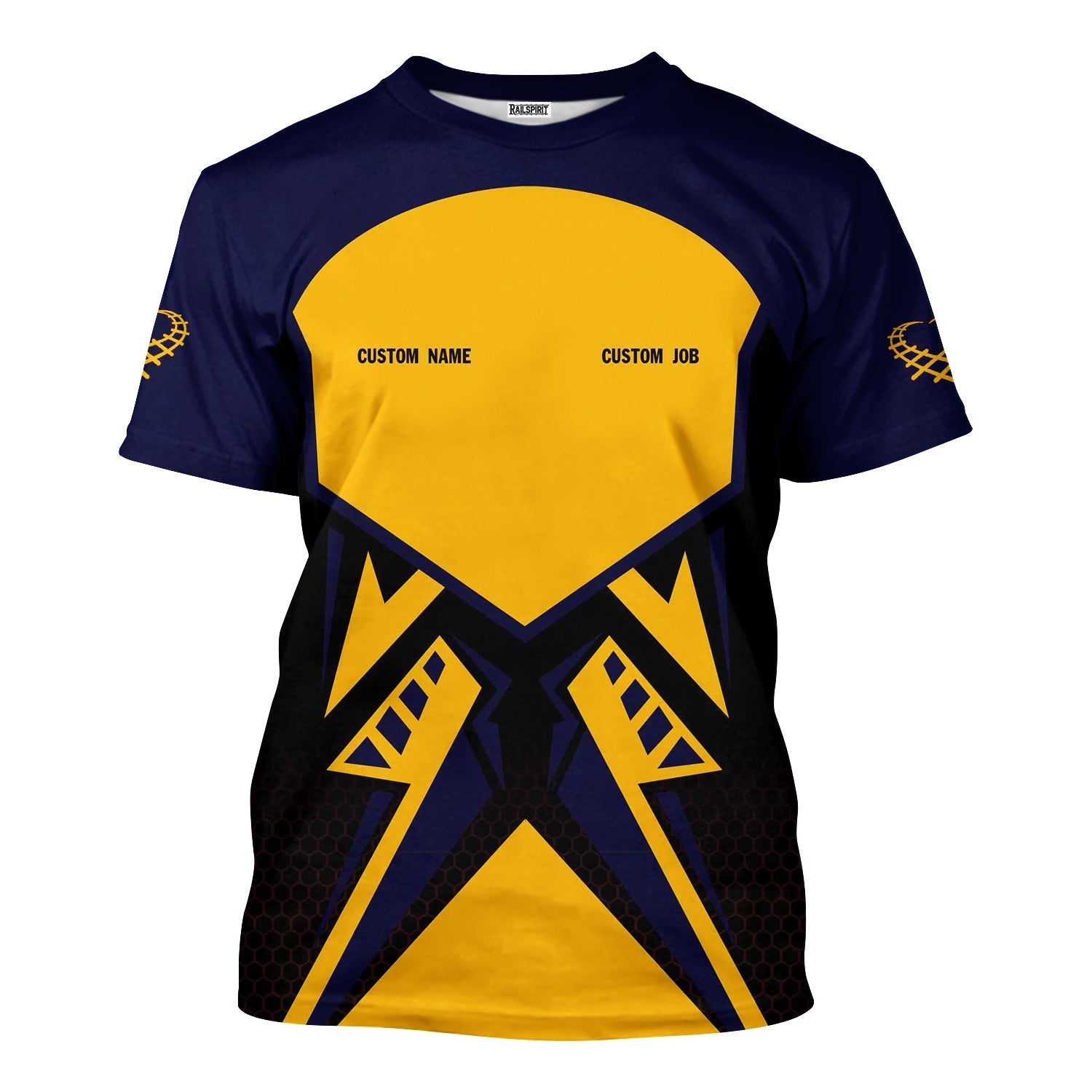 Railspirit Personalized Chesapeake and Ohio Railway T-Shirt Vibriant Style with Custom Position C&O Train Shirt