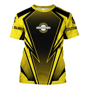 Railspirit Personalized Clinchfield Railroad T-Shirt Lightning Graphic Style Shirt Gift Idea For Train Lover