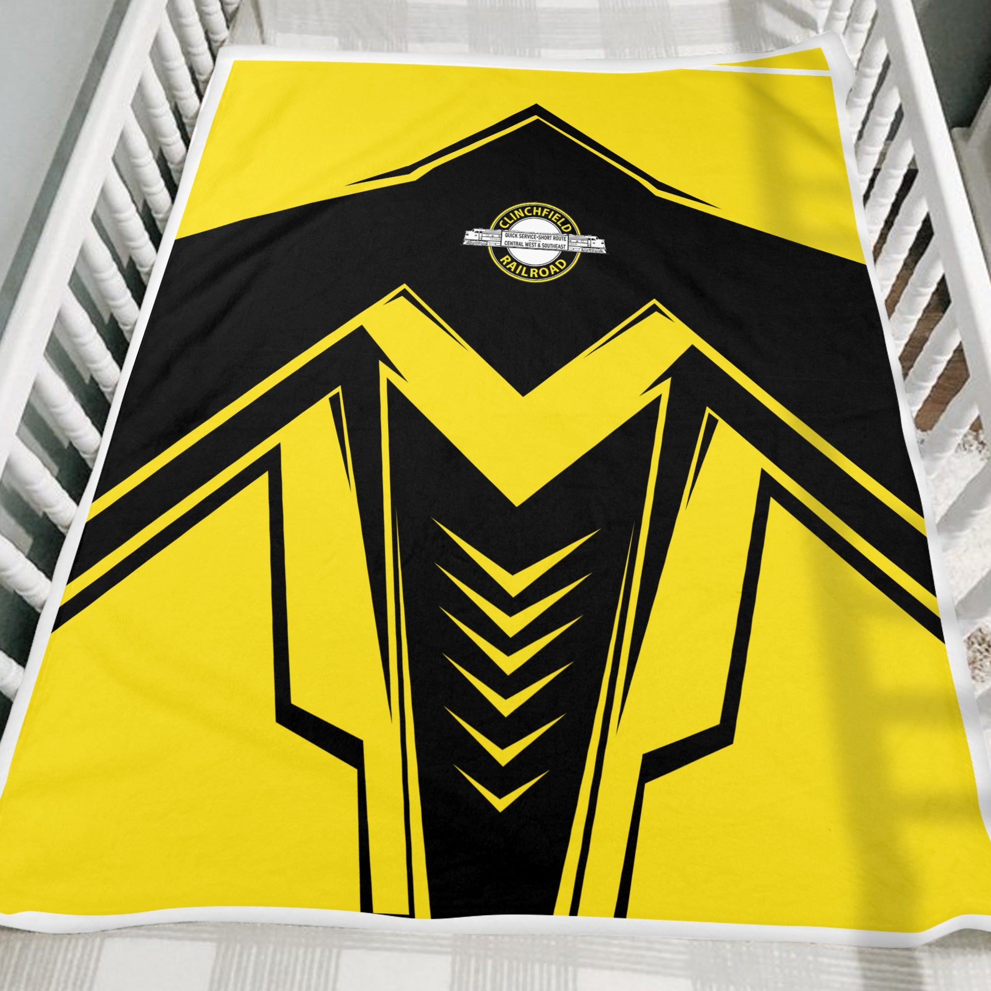 Railspirit Clinchfield Railroad Blanket Railway Trainspotter Style Blanket Gift Idea For Foamers