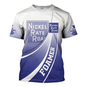 Railspirit Personalized New York, Chicago and St. Louis Railroad T-Shirt Railway-Themed Style Nickel Plate Road Shirt Gift Idea For Trainspotter