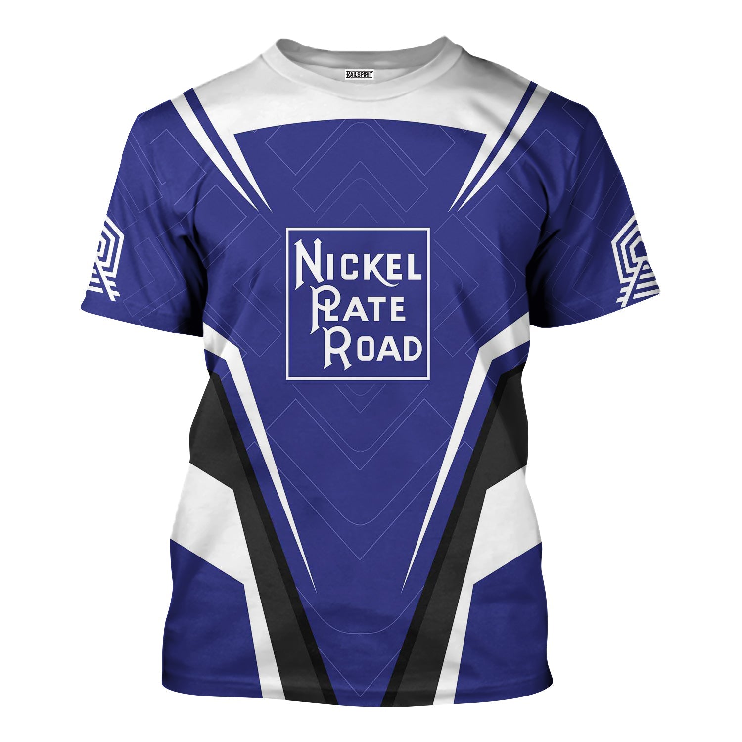 Railspirit Personalized New York, Chicago and St. Louis Railroad T-Shirt Railway Inspired Apparel Nickel Plate Road Train Shirt for Train Lovers