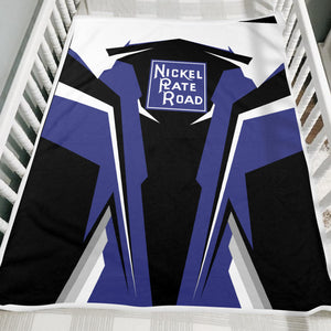 Railspirit Personalized New York, Chicago and St. Louis Railroad Blanket Nickel Plate Road Strong Line Train Blanket Gift Idea For Train Lover