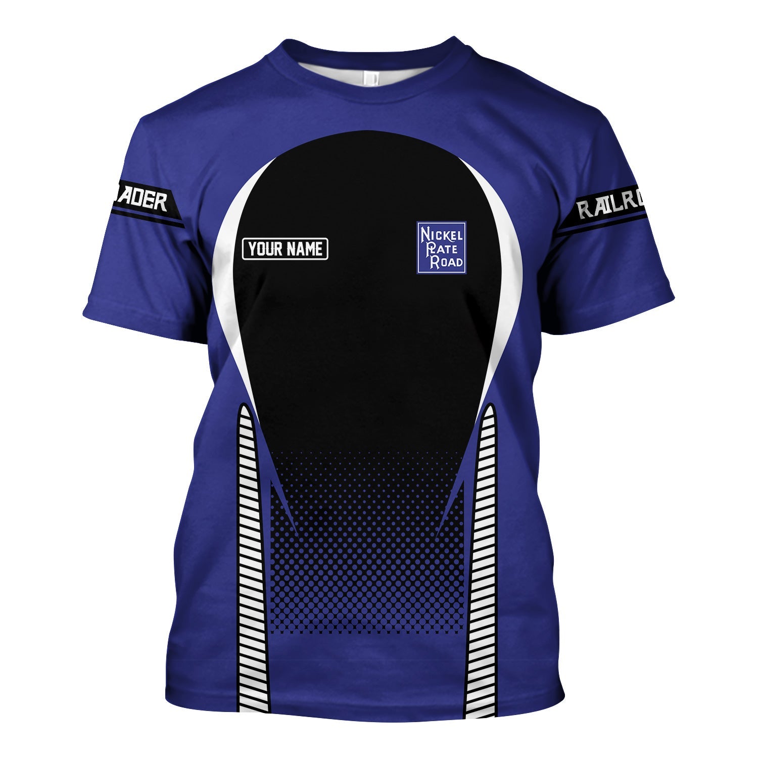 Railspirit Personalized New York, Chicago and St. Louis Railroad T Shirt Stress Is Caused By Not Having Enough Trains Nickel Plate Road Shirt All Over Print