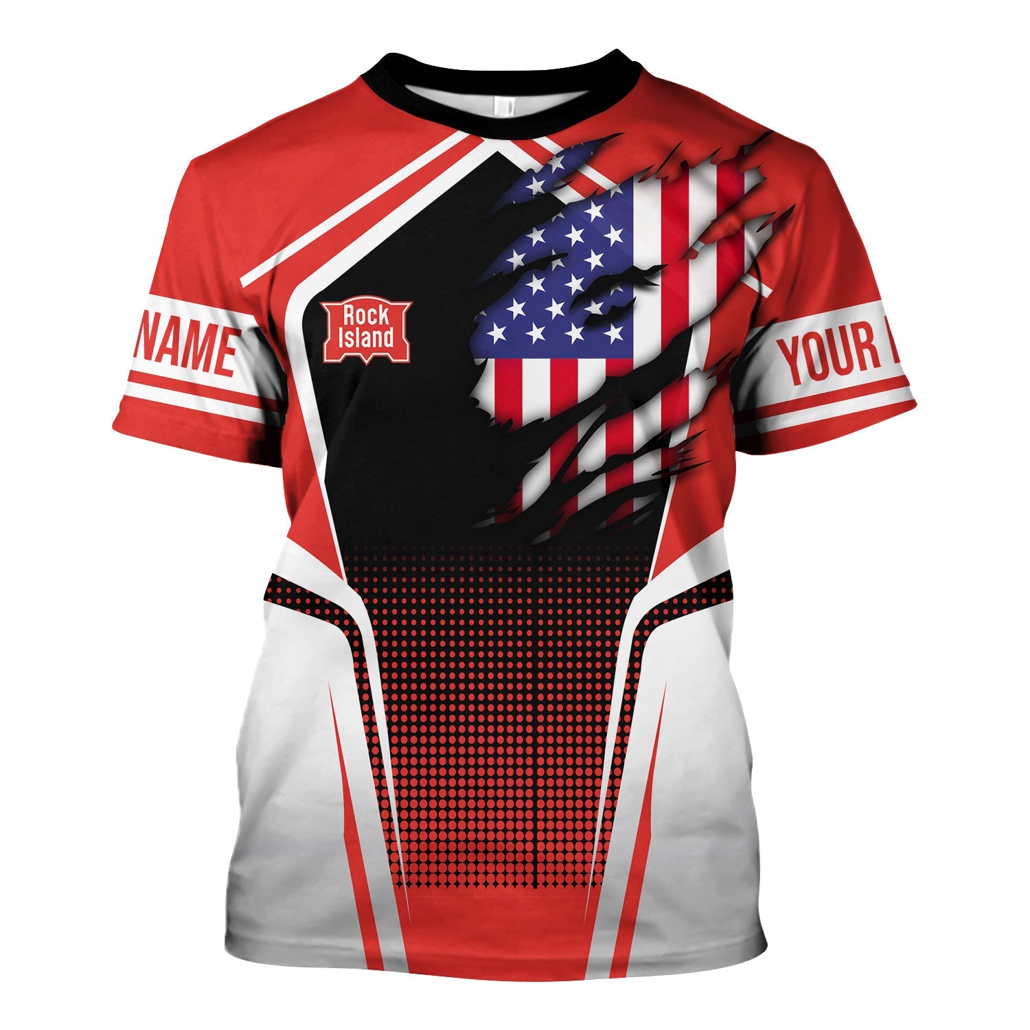 Railspirit Personalized Chicago, Rock Island and Pacific Railroad T Shirt American Eagle Vintage Train Rock Island Railroad Shirt