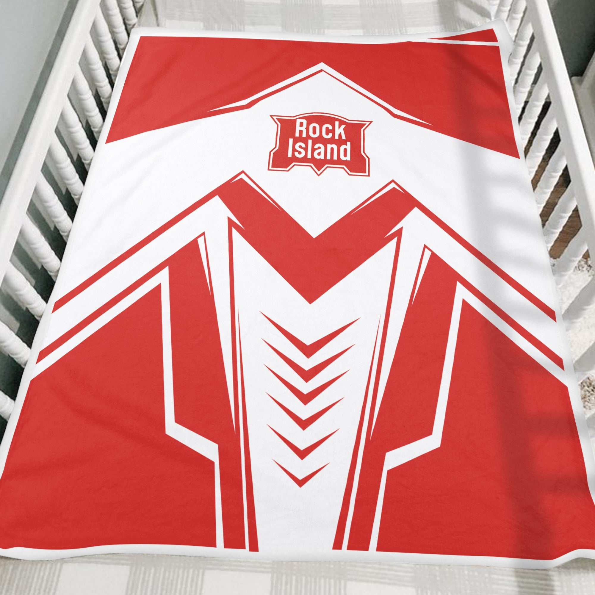 Railspirit Chicago, Rock Island and Pacific Railroad Blanket Railway Trainspotter Style Rock Island Railroad Blanket Gift Idea For Foamers