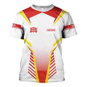 Railspirit Personalized Chicago, Rock Island and Pacific Railroad T Shirt Unisex Rock Island Railroad Train Shirt All Over Print