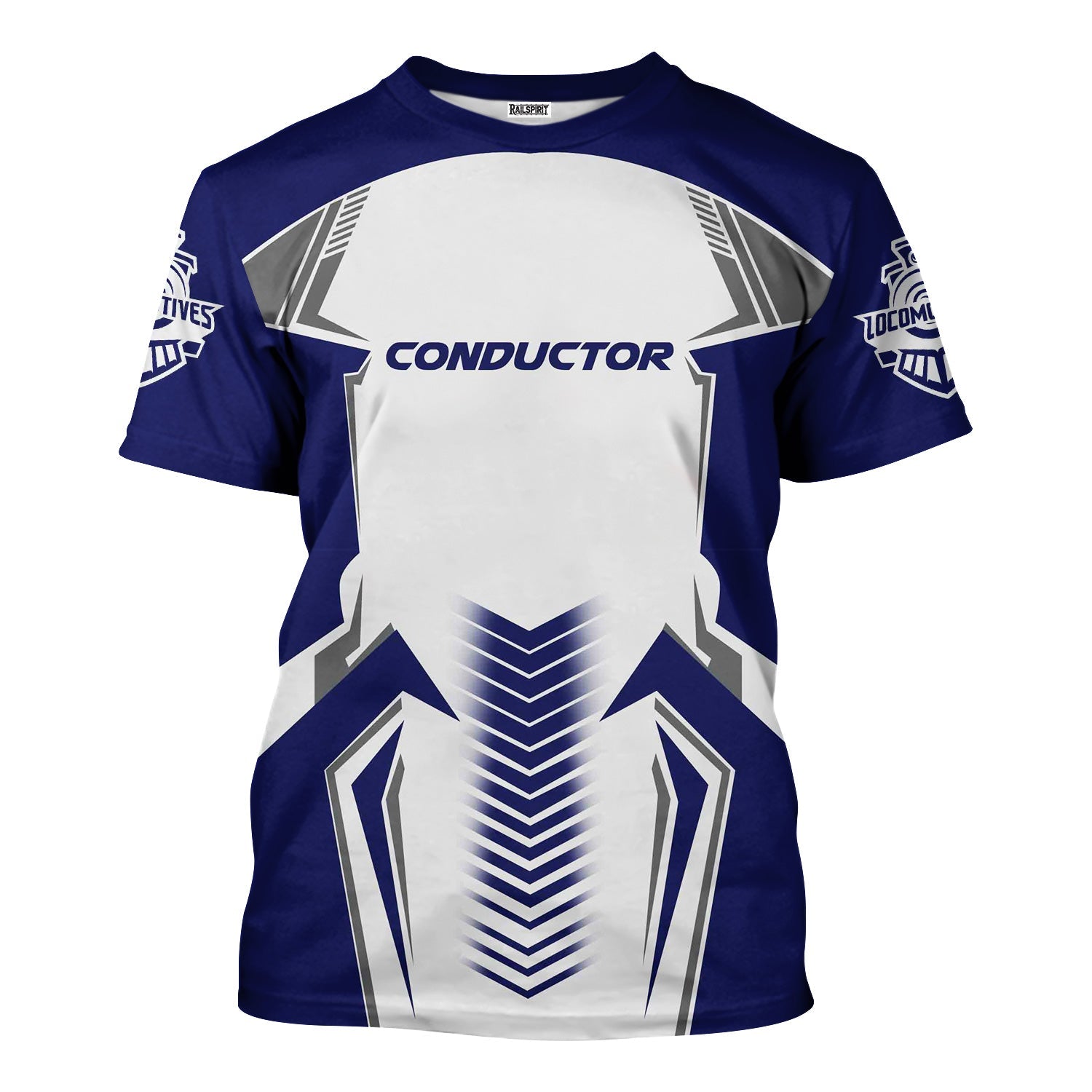 Railspirit Personalized B&O Great States Railroad T-Shirt Standout Style with Custom Position Train Shirt