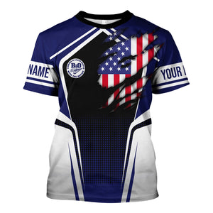 Railspirit Personalized B&O Great States Railroad T Shirt American Eagle Vintage Train Shirt